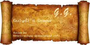 Gulyás Gemma névjegykártya